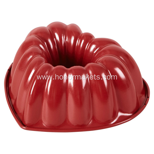 Silicone heart cake mold